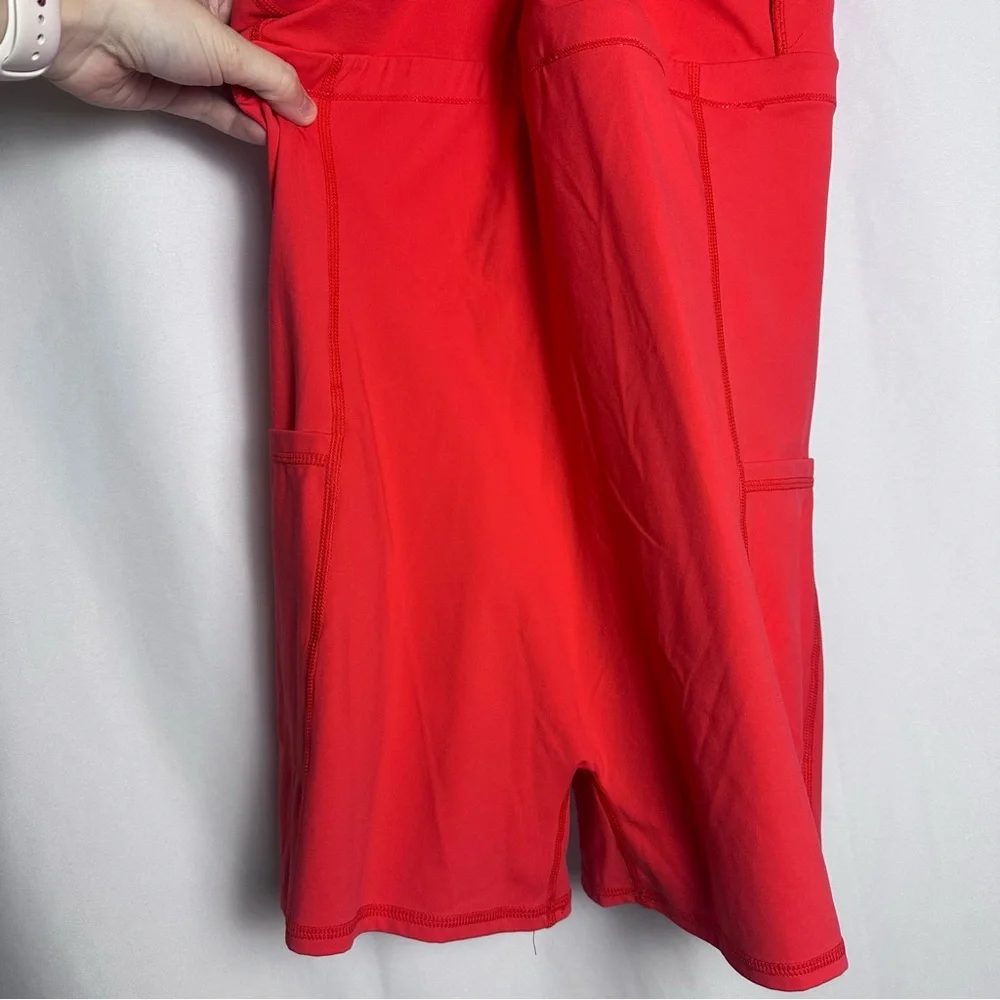 Halara Cloudful Athletic Dress Red Criss Cross Back Size M NWT - Picture 8 of 10